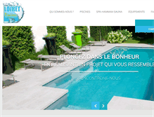 Tablet Screenshot of loiret-piscines.com